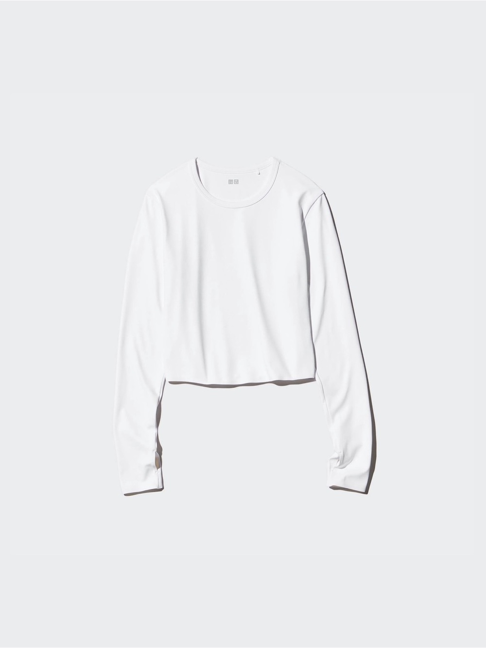 Uniqlo Ultra Stretch AIRism Cropped T-Shirt Long Sleeve